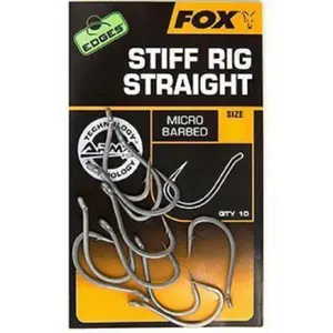 Haken Fox Stiff Rig Straight Edges taille 8B Barbless image-0