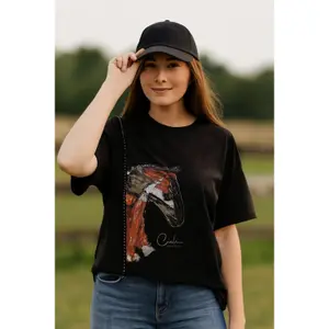 Women's T-shirt Cieli Equestrian The Iyanda Horse Head image-1