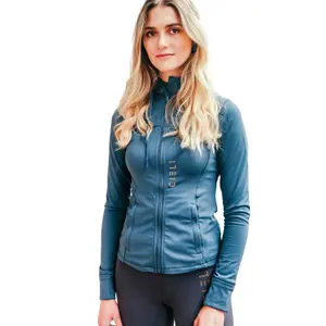 Γυναικείο φούτερ ιππασίας με κουκούλα full zip Cieli Equestrian Willow image-0