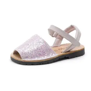Baby girl sandals Cienta Menorquina Glitter Napa image-0