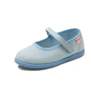 Baby girl velcro ballerinas Cienta Mercedes Liso image-0