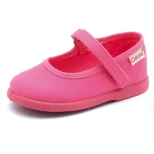 Baby girl velcro ballerinas Cienta Mercedes Liso image-0