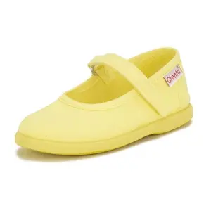 Baby girl velcro ballerinas Cienta Mercedes Liso image-0
