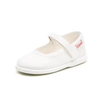 Baby girl velcro ballerinas Cienta Mercedes Liso image-0