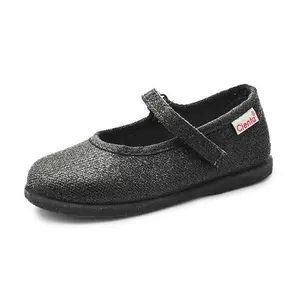 Baby girl velcro ballerinas Cienta Mercedes Metalizado image-0