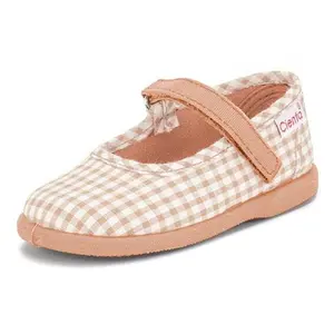 Baby girl velcro ballerinas Cienta Mercedes Vichy image-0