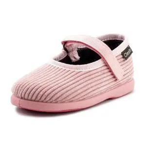 Baby girl velvet ballerinas Cienta Mercedes image-0