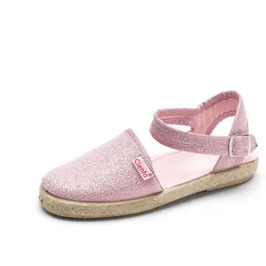 Baby girl metallic buckle espadrilles Cienta Valenciana image-0