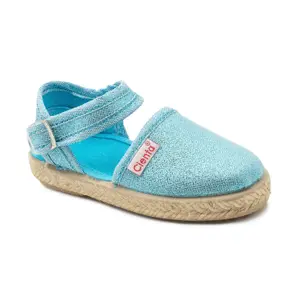 Espadrilles with sequin buckle baby girl Cienta Valenciana image-0
