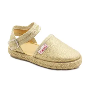 Espadrilles with sequin buckle baby girl Cienta Valenciana image-0
