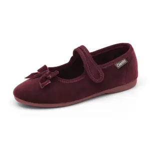 Girl's velvet ballerinas Cienta Salon Lazo image-0