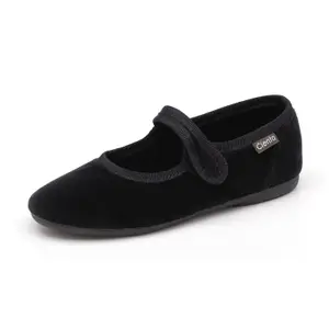 Girl's velvet ballerinas Cienta Salon Traba image-0