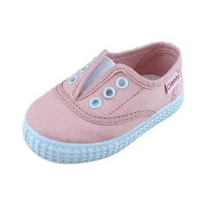 Girl's sneakers + elastic Cienta Ingles H52 Liso image-0