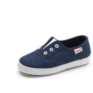 Girl's sneakers + elastic Cienta Ingles H52 Liso image-0