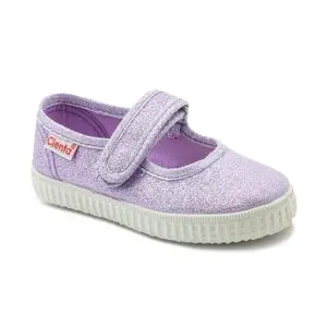 Baby girl velcro ballerinas Cienta Mercedes Glitter image-0