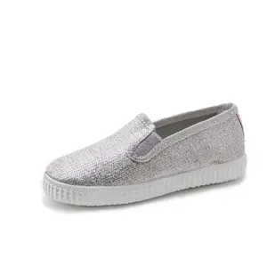 Girls' sneakers with 2 elastic straps Cienta Cangrejo Metalizado image-0