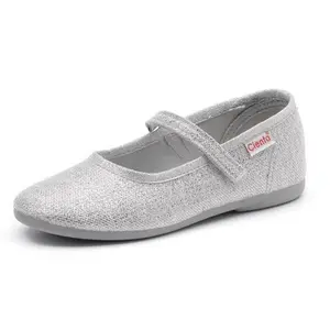 Girls' velcro ballerinas Cienta Salon Traba Metalizad image-0