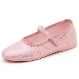 Girls' velcro ballerinas Cienta Salon Traba Metalizad image-0