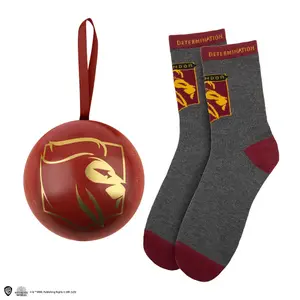 Calcetines de cápsula para decoración navideña Cinereplicas Holiday Gryffondor