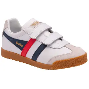 Sapatilhas de crianças Gola Classics Harrier Leather Strap Trainers image-1