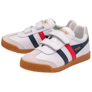 Sapatilhas de crianças Gola Classics Harrier Leather Strap Trainers image-2