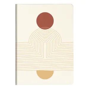 Geknoopt schrift A5 64 pagina's gelinieerd Clairefontaine Terracotta image-0