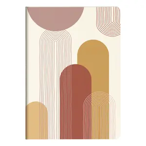 Geknoopt schrift A5 64 pagina's gelinieerd Clairefontaine Terracotta image-1