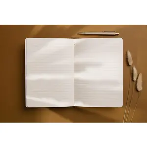 Geknoopt schrift A5 64 pagina's gelinieerd Clairefontaine Terracotta image-4