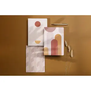 Geknoopt schrift A5 64 pagina's gelinieerd Clairefontaine Terracotta image-5