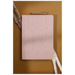 Cuaderno cosido A4 96 páginas rayado y con margen Clairefontaine Terracotta image-1