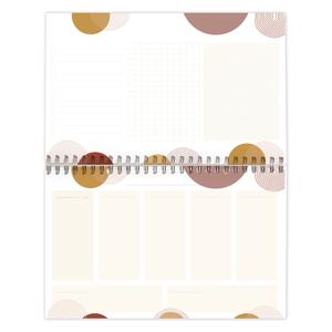 Notepad planner with a total binding, 53 printed sheets Clairefontaine Terracotta image-3