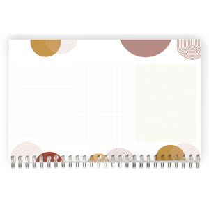 Notepad planner with a total binding, 53 printed sheets Clairefontaine Terracotta image-4