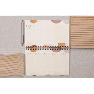 Notepad planner with a total binding, 53 printed sheets Clairefontaine Terracotta image-6