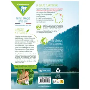 Loose-leaf in case 100 pages perforated 2 holes small squares with margin Clairefontaine image-1