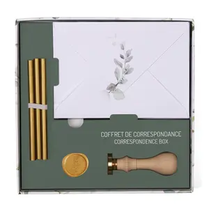 20 kopert z nadrukiem c6 + wosk + uchwyt + tabletka, eukaliptus Clairefontaine Pollen image-0