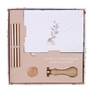 20 bedrukte enveloppen c6 + was + handvat + tablet, eucalyptus Clairefontaine Pollen image-0