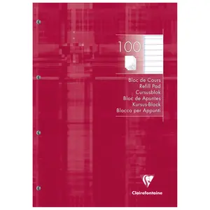 Notizblock für den Unterricht perf. 4 Löcher 200 Seiten Clairefontaine image-0