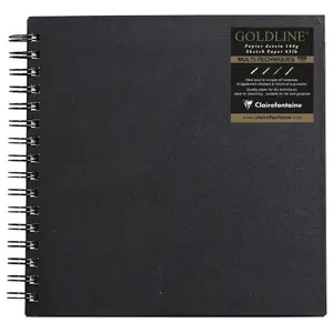 Glued notebook 64 sheets Clairefontaine Goldline RI