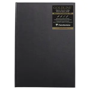 Glued notebook a4 64 sheets Clairefontaine Goldline image-0