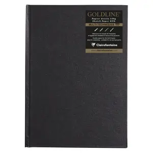 Geleimtes Notizbuch a5 64 Blatt Clairefontaine Goldline image-0