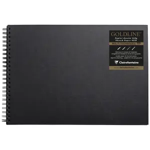 Gelijmd notitieboek a3 64 vellen Clairefontaine Goldline RI image-0