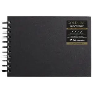 Quaderno incollato a5 64 fogli Clairefontaine Goldline RI image-0