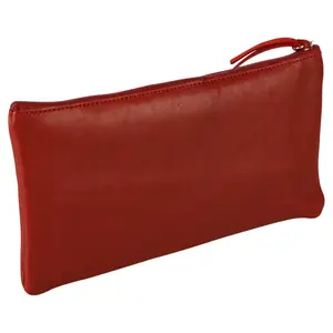Płaska skórzana kosmetyczka Clairefontaine Ruby image-1