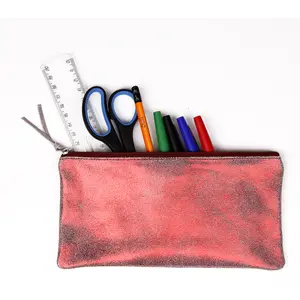 Flad toilettas i ruskind Clairefontaine Ruby image-2