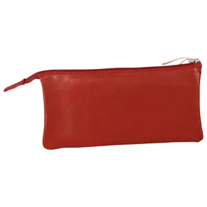 Pung med 2 rum i ruskind Clairefontaine Ruby image-3