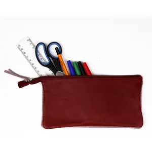 Pung med 2 rum i ruskind Clairefontaine Ruby image-5