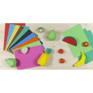 Pacchetto da 25 fogli di carta colorata riciclata Clairefontaine 120g image-5