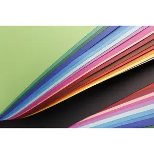 Pacchetto da 10 fogli di carta colorata riciclata Clairefontaine 270g image-1