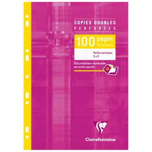 Gelochte Doppelkopien 100 Seiten Clairefontaine image-0
