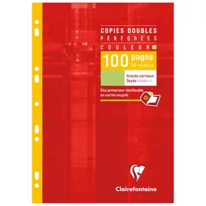 Doppelkopien perforiert Seyès 100 Seiten Clairefontaine image-0